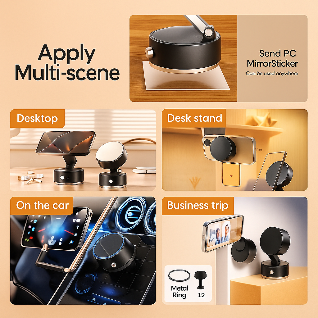 GripSphere™ – Vacuum Magnetic Phone Holder