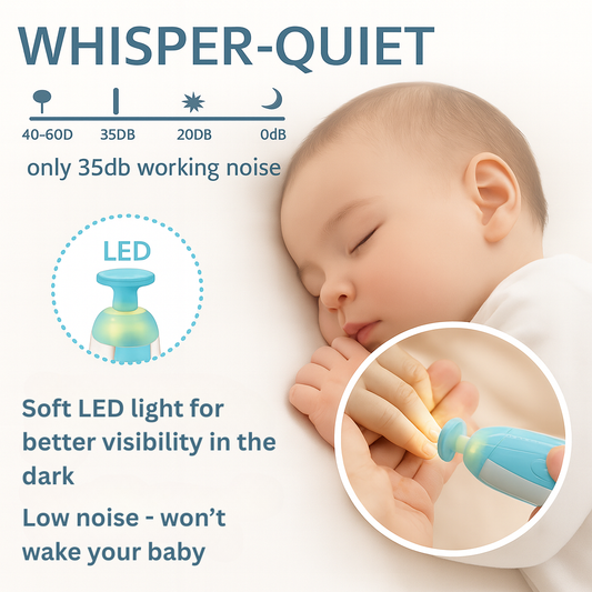 MummaCare™ — Baby Nail Trimmer with LED Light & Gentle Filing Pads