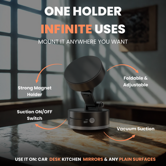 GripSphere™ – Vacuum Magnetic Phone Holder