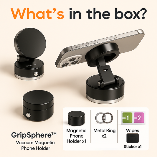 GripSphere™ – Vacuum Magnetic Phone Holder
