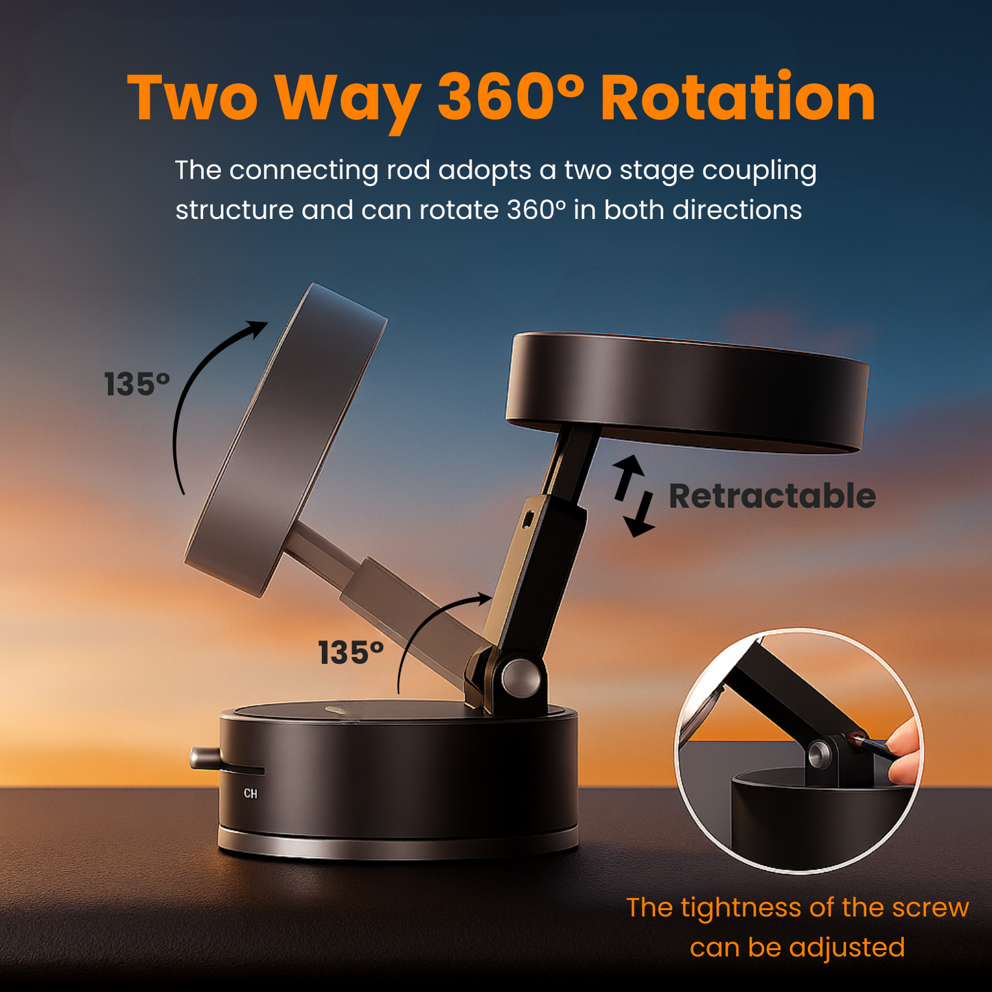 GripSphere™ – Vacuum Magnetic Phone Holder