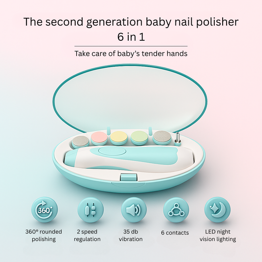 MummaCare™ — Baby Nail Trimmer with LED Light & Gentle Filing Pads